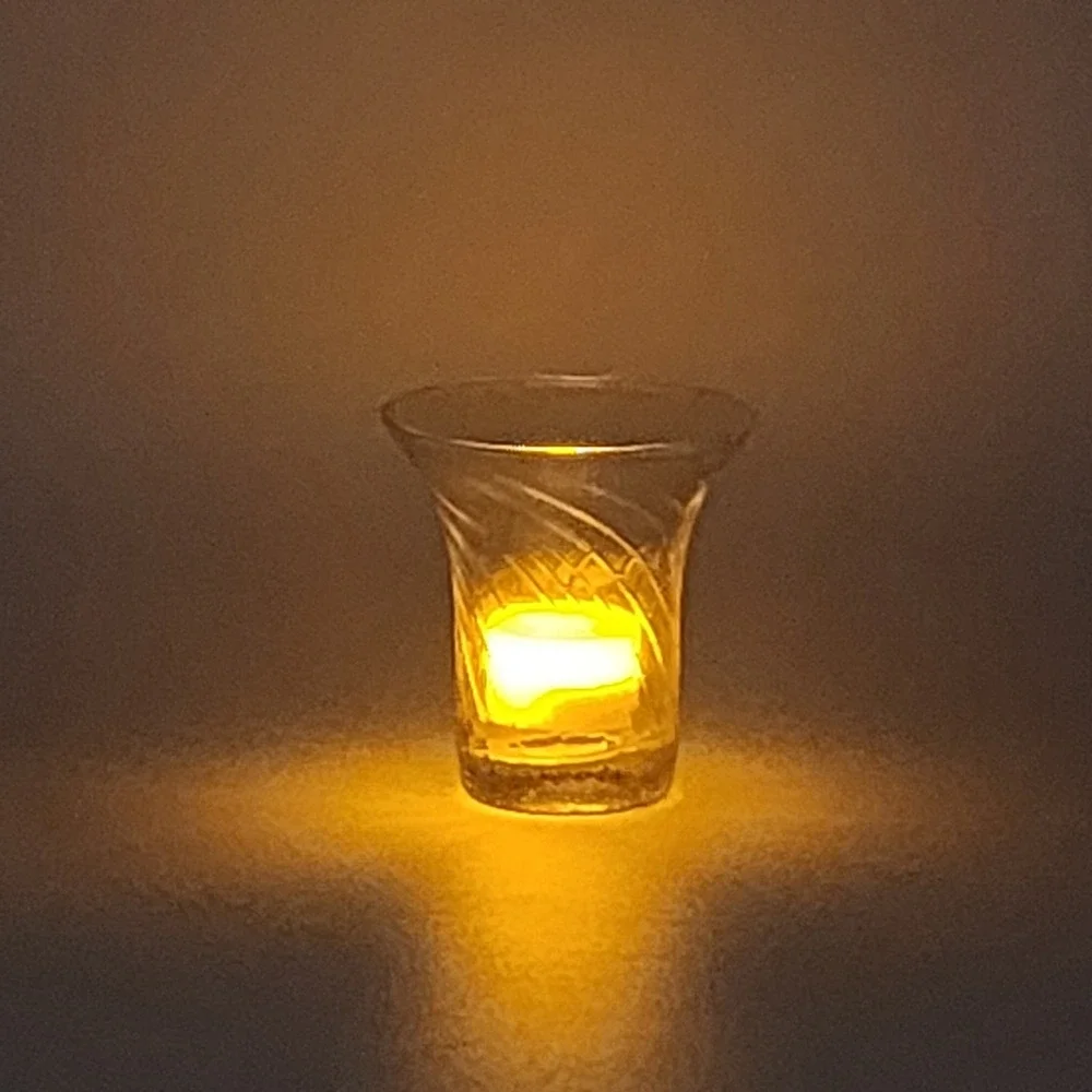 Unmarked clear glass